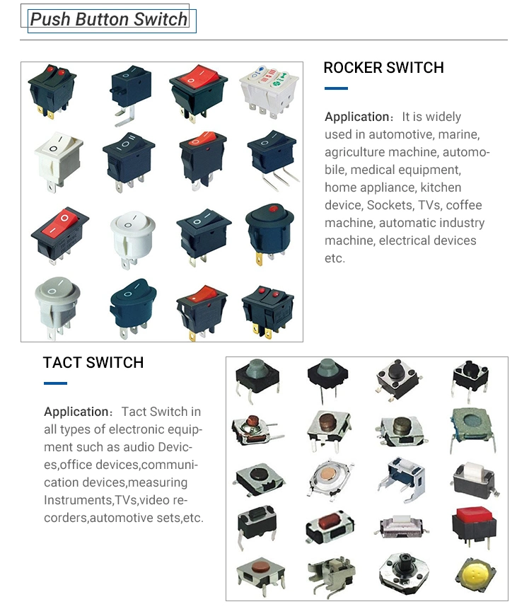 16A Dpst on-off Panel Mount Neon Illuminated Momentary Switch 4pins/6pins 2 Position Rocker Switch for Home Appliance (KCD4)