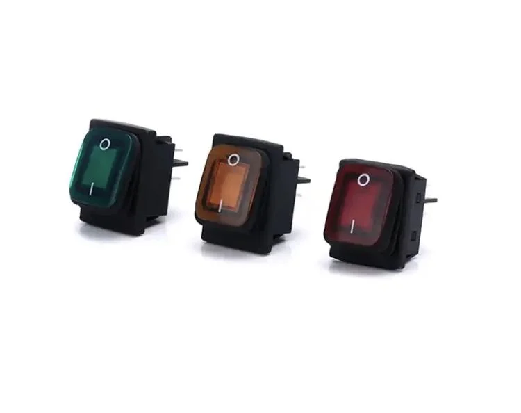 Kcd3 Lighted Spdt Waterproof Rocker Switch