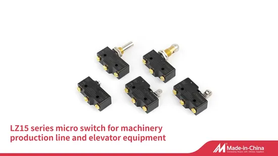 Lema Cerniera Corta Leva con Rullo in Metallo, Approvazioni CE, Microinterruttore Lz15-Gw22m-B