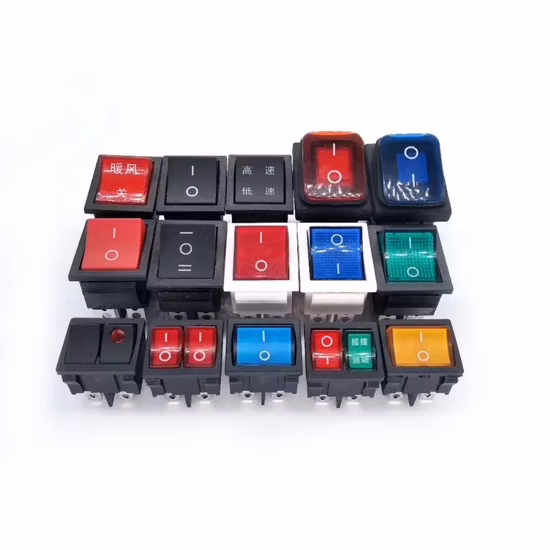 Kcd4 2 poli doppio Button16A 250 V CA T125 Dpdt Diagramma pin Interruttore a bilanciere Doppio interruttore a bilanciere