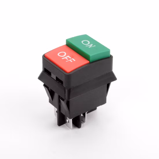 Interruttore a bilanciere nero a pulsante 20A 4 pin on/off