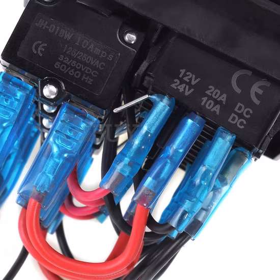 Nuovo arrivo 4 pin terminale 30A 12VDC interruttore Uesd in ponticelli per funzione di scambio interruttore a bilanciere Kcd2-7-203